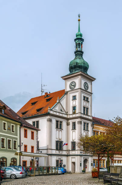istock Town hall in Loket, Czech republic 842596488