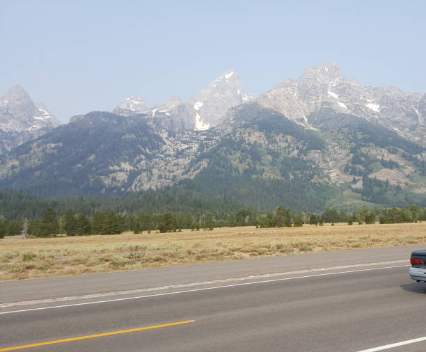 istock Grand Teton peak and road 842596676