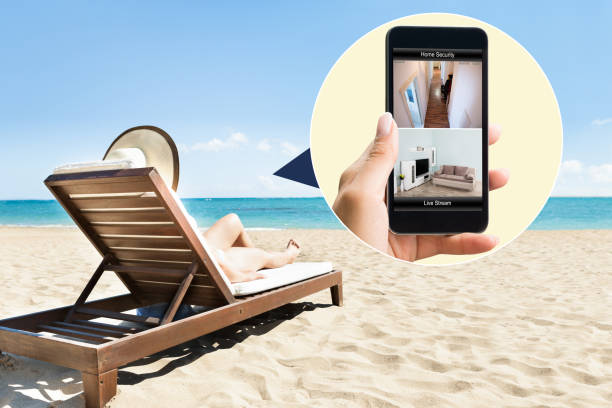 istock Woman Sunbathing On Deck Chair At Beach 842606000