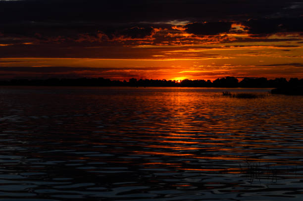 istock Beautiful sunset over the river Dnieper 842617492