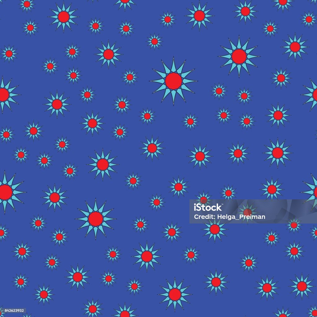 Pattern Star Blue Abstract Star Pattern Stock Illustration - Download Image Now - Abstract, Black ...