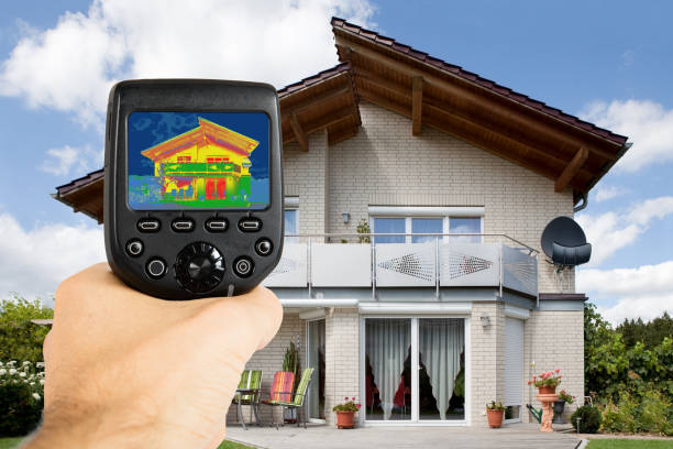 istock Person Using Infrared Thermal Camera Outside The House 842624226