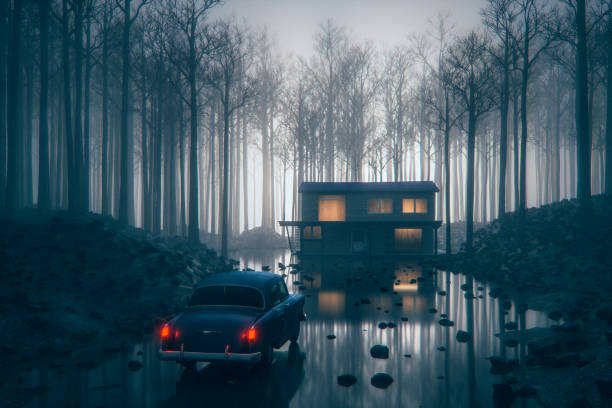 Mysterious events at remote rural forest farmhouse