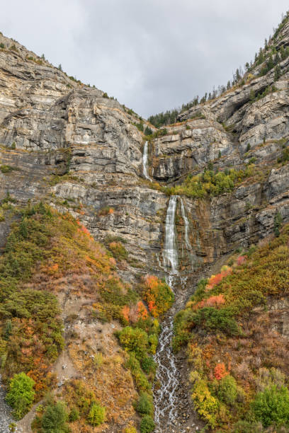 istock Bridal Veil Falls Utah in Fall 842635720