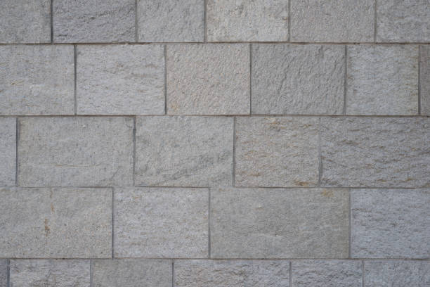 istock wall of white gray granite 842636024