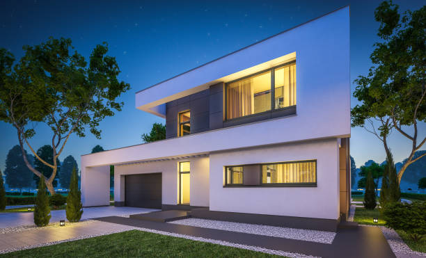 istock 3d rendering of modern cozy house 842642786