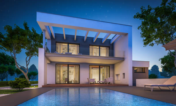 istock 3d rendering of modern cozy house 842642862