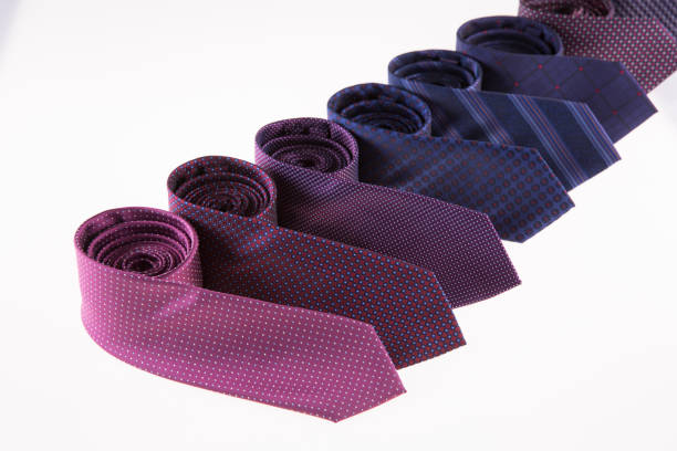 istock Beautiful silk ties are stacked together. 842642962