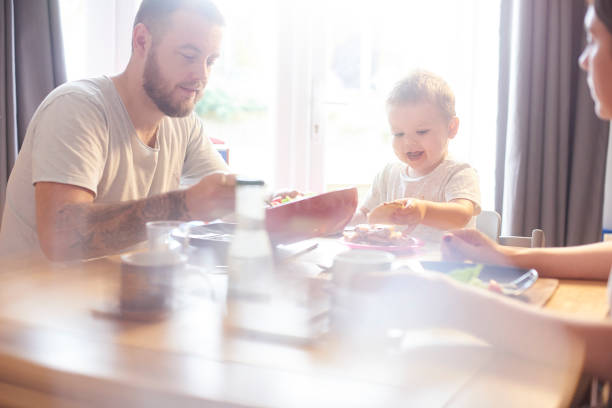 istock Family meal time fun 842662128