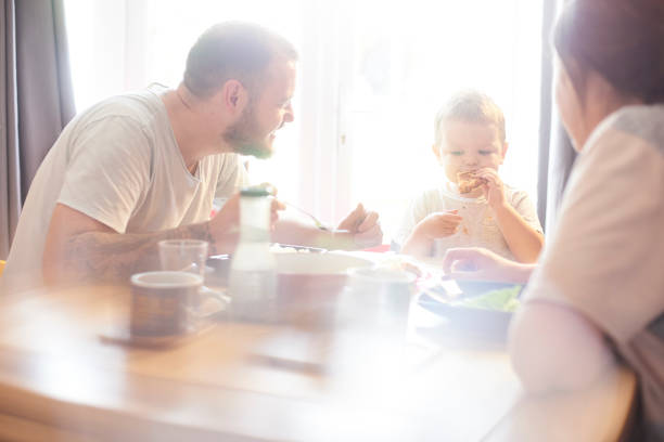 istock Tucking into his food at meal time 842663622