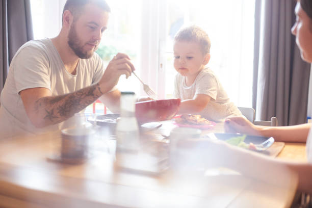istock Happy Family meal time 842663642