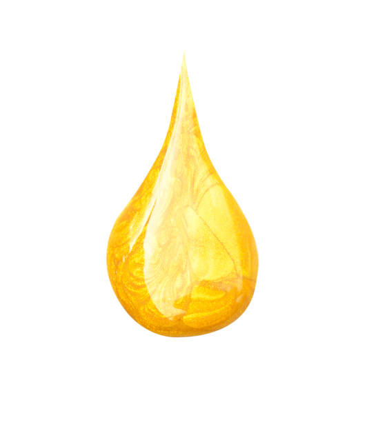 istock Gold watercolor texture paint stain abstract 842671356