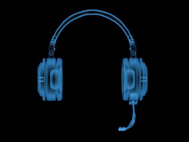 istock x-ray headset or headphones with microphone 842678028