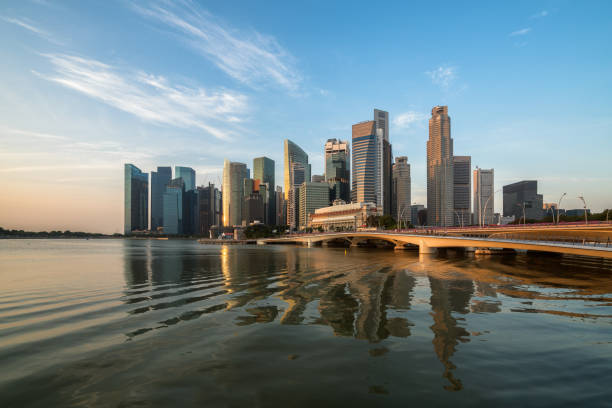 istock Singapore Skyline at Sunrise at Marina Bay 842679126