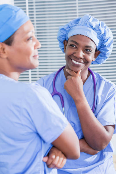 istock African-American female doctors or nurses 842696636