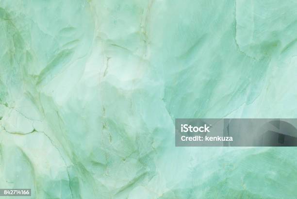 Closeup Surface Marble Pattern At Green Marble Stone Wall Texture Background Stock Photo - Download Image Now