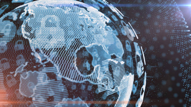 istock Secure global financial network crypto currency blockchain encryption USA 842714624