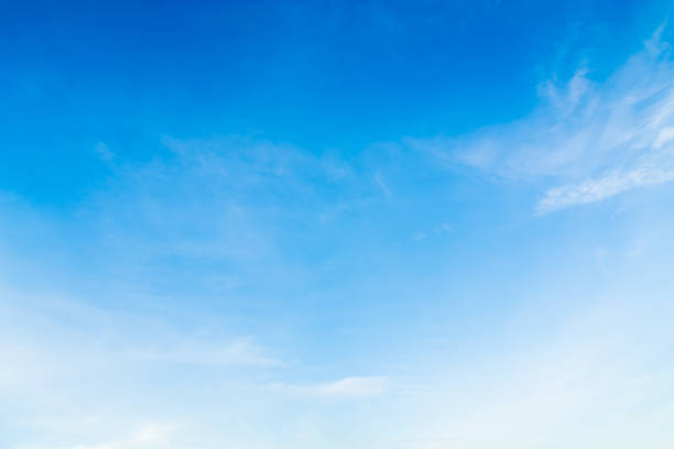 istock Air clouds in the blue sky. 842730956