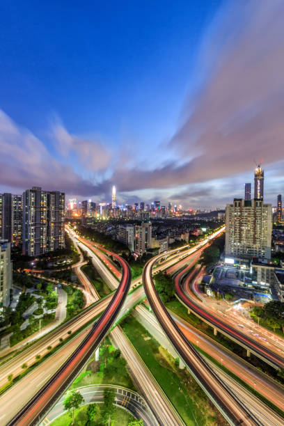 istock Shenzhen Hua Fu Cun skyline 842731014