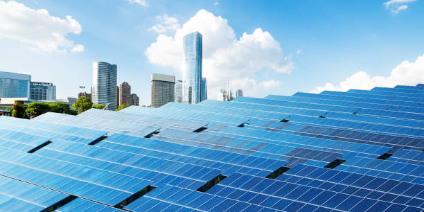 istock Shanghai urban landscape, landmarks and solar panels 842731660