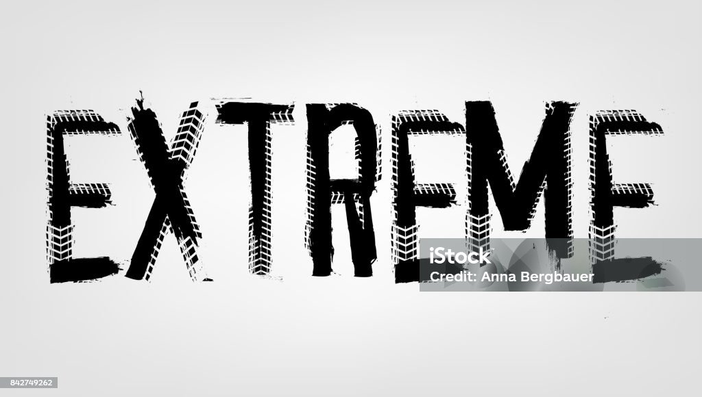 Extrem Lettering Extreme Lettering Image Stock Illustration - Download Image Now ...