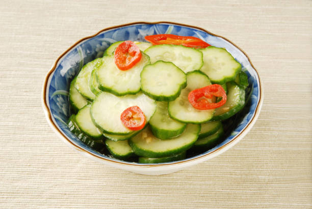 istock Small cucumber cold and dressed with sauce 842751218