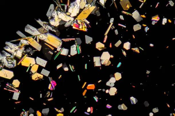 Photo of colorful microcrystals