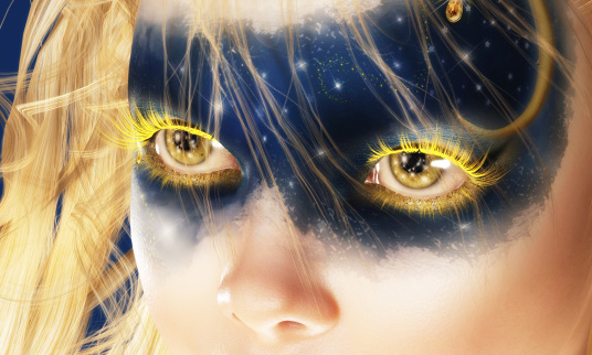 Digital 3D Illustration of Fairy Eyes