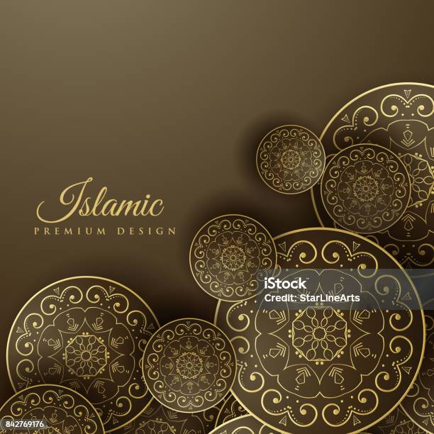 Islamic Background With Mandala Decoration Stock Illustration - Download Image Now - Abstract, Arab Culture, Art