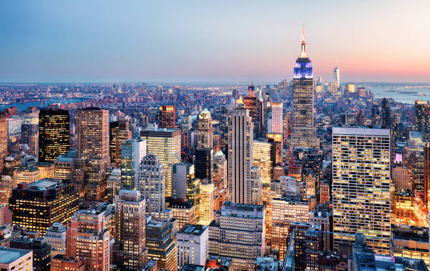 la ciudad de nueva york, estados unidos  - centro de manhattan fotografías e imágenes de stock