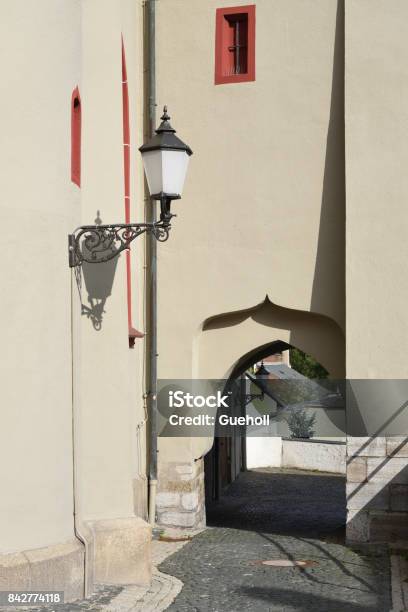 Torweg Hof Stock Photo - Download Image Now - Arch - Architectural Feature, Bavaria, Church