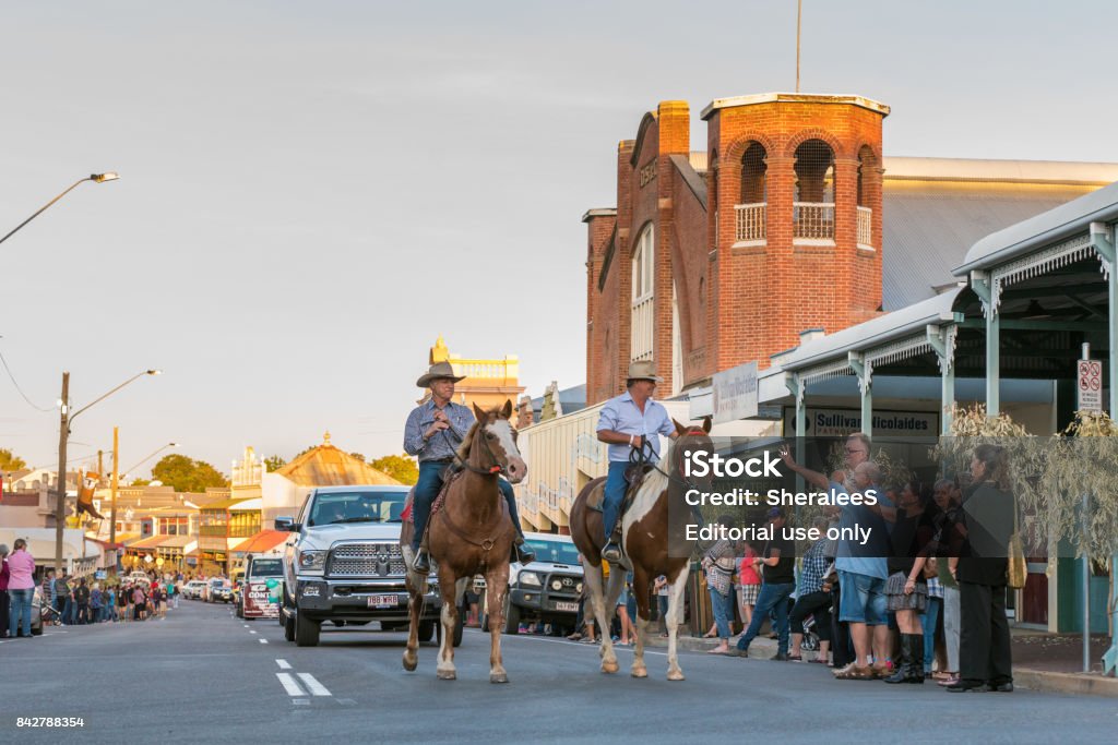 Desfile de música country, Charters Towers, Austrália - Foto de stock de Austrália royalty-free