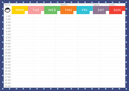 BOY WEEKLY TIME TABLE