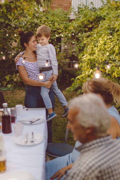 istock Garden party with family 842789048