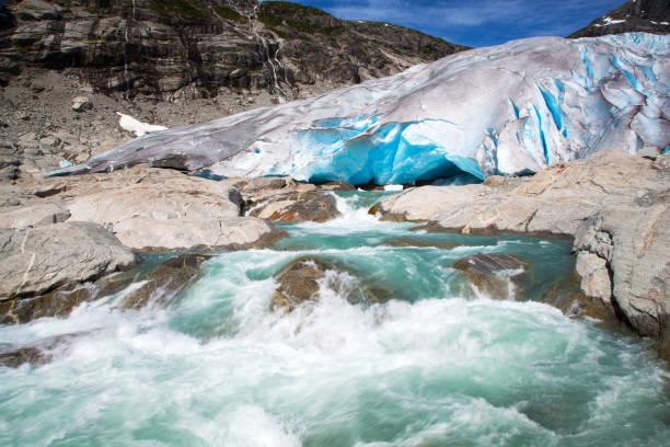 Nigardsbreen glacier in summer, Norway