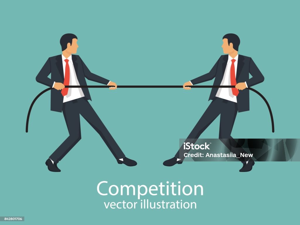 Competition Contuum Competition Concept Vector Stock Illustration - Download Image Now ...