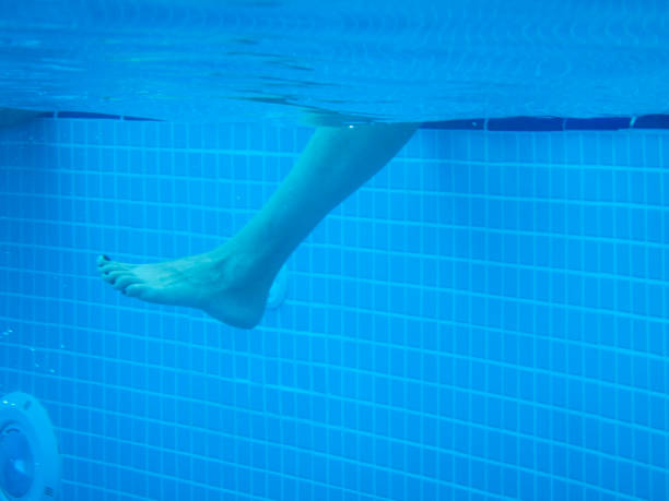 istock underwater photo with legs and swimming pool 842809068