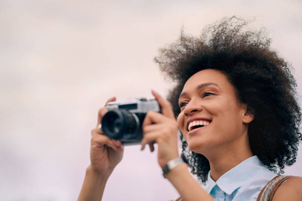 istock Mixed race tourist taking a photo 842820352