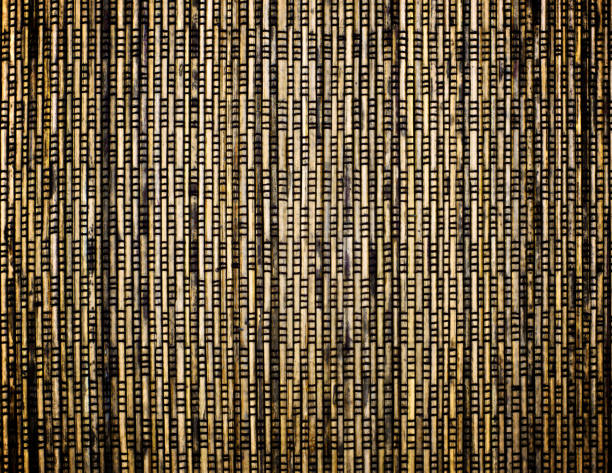 Wicker Straw Mat Background Background of Brown, Yellow and Beige Wicker Straw Mat closeup tineola stock pictures, royalty-free photos & images