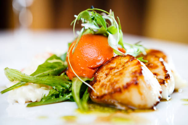 istock Gourmet food scallops 842848134