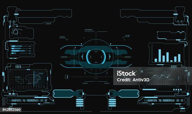 Futuristic User Interface Hud Interface Game Interface Stock Illustration - Download Image Now