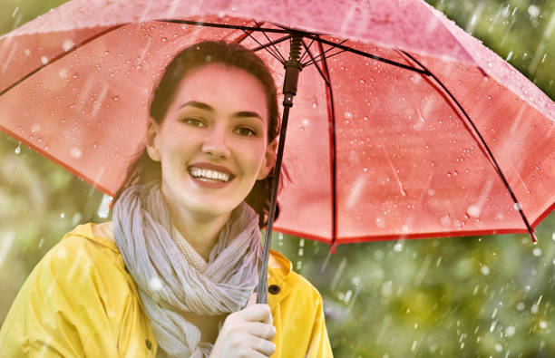 istock woman with red umbrella 842853680