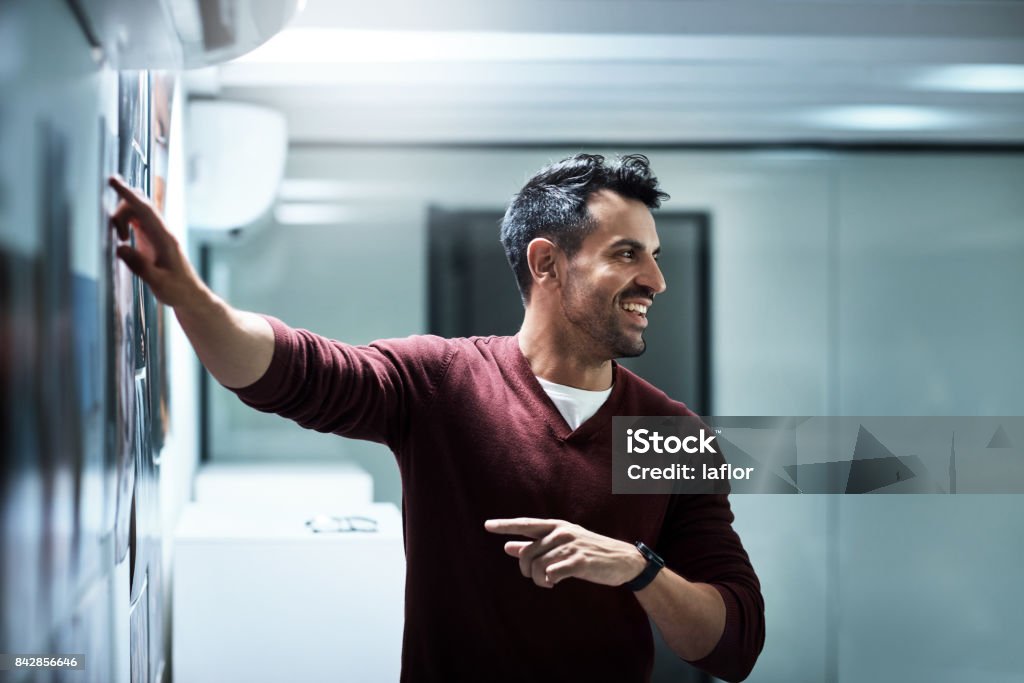 This is how we're going to do it Shot of a businessman presenting his ideas during a brainstorming session at work Presentation - Speech Stock Photo