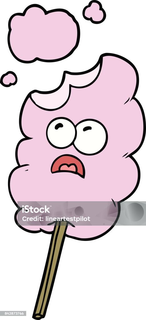 Cotton Candy Cartoon Stock Illustration - Download Image Now - Animal, Art,  Candy - iStock