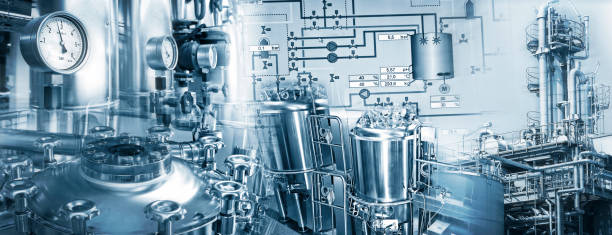 Chemical and pharmaceutical industry Production plants of the chemical and pharmaceutical industries pharmaceutical factory photos stock pictures, royalty-free photos & images
