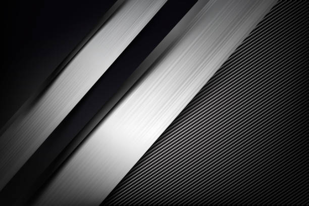 istock Abstract background dark with carbon fiber texture vector illustration eps10 029 842886872