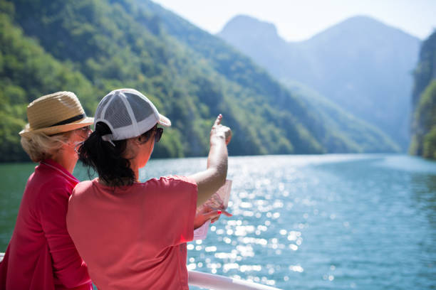 istock Middle age women, sail on a cruiser 842887750