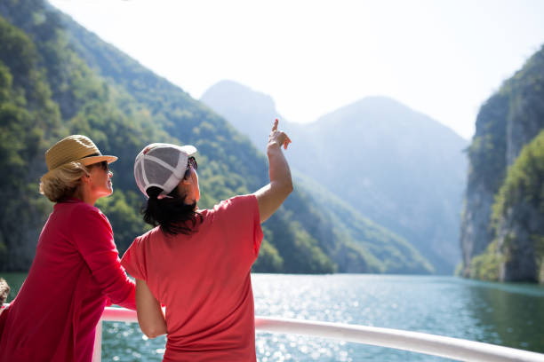 istock Middle age women, sail on a cruiser 842887772