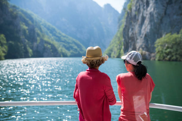 istock Middle age women, sail on a cruiser 842887874