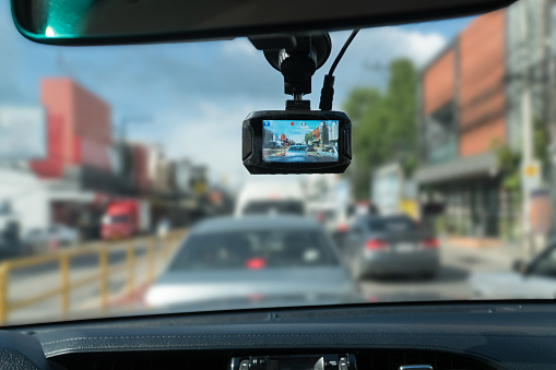 Front windshield car video recorder